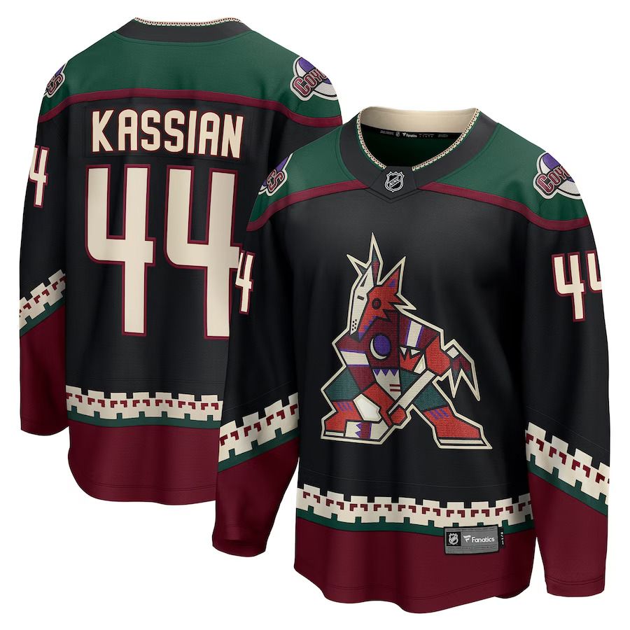 Men Arizona Coyotes #44 Zack Kassian Fanatics Branded Black Home Breakaway Player NHL Jersey